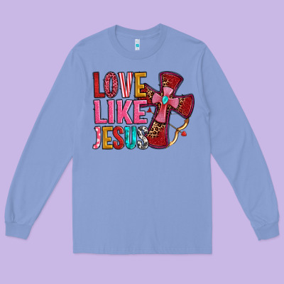 Love Like Jesus Long Sleeve Tee Designed By Oliviacreatesart