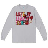 Moon Dust love like jesus Long Sleeve Tee - OliviaCreatesArt