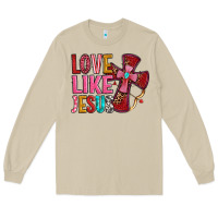 Mushroom love like jesus Long Sleeve Tee - OliviaCreatesArt