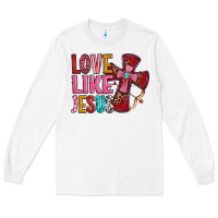 White love like jesus Long Sleeve Tee - OliviaCreatesArt