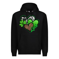 Black St. Patrick's Day hearts Premium Hoodie - Jasminsmagicworld