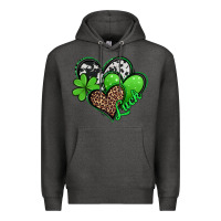 Charcoal Heather St. Patrick's Day hearts Premium Hoodie - Jasminsmagicworld