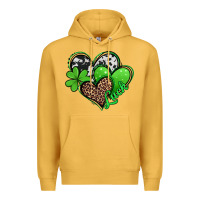 Mustard St. Patrick's Day hearts Premium Hoodie - Jasminsmagicworld