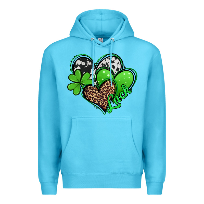 St. Patrick's Day Hearts Premium Hoodie by Jasminsmagicworld | Teevron