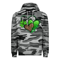 Slate Camo St. Patrick's Day hearts Premium Hoodie - Jasminsmagicworld