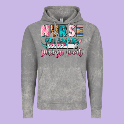 Nurse In Progres Vintage Hoodie Designed By Cowgirlartshop