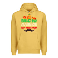 Antique Gold Mens Nacho Average 50 Year Old Cinco de Mayo 50th Birthday Premium Hoodie - trangStudio