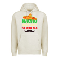 Oatmeal Heather Mens Nacho Average 50 Year Old Cinco de Mayo 50th Birthday Premium Hoodie - trangStudio