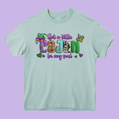 Got A Little Cajun In My Soul Heavy Core Tee Designed By Jasminsmagicworld
