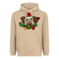 Mushroom christmas joy cow Heavyweight Hoodie - BarkalooDesign