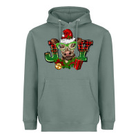 Sage christmas joy cow Heavyweight Hoodie - BarkalooDesign