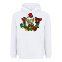 White christmas joy cow Heavyweight Hoodie - BarkalooDesign