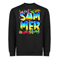 Black summer time Heavyweight Sweatshirt - CowhideDigitalArt
