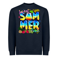 Navy summer time Heavyweight Sweatshirt - CowhideDigitalArt