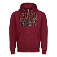 Burgundy gigi of both Zipper Hoodie - RacoonDesign