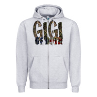 Heather Grey gigi of both Zipper Hoodie - RacoonDesign