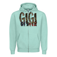 Seafoam gigi of both Zipper Hoodie - RacoonDesign