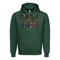 Sports Green gigi of both Zipper Hoodie - RacoonDesign