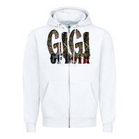 White gigi of both Zipper Hoodie - RacoonDesign