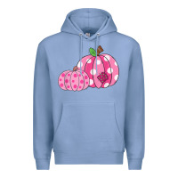 Colony Blue halloween fall pink pumpkin Premium Hoodie - trangStudio