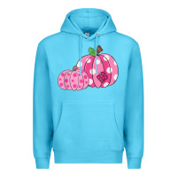 Ocean Blue halloween fall pink pumpkin Premium Hoodie - trangStudio