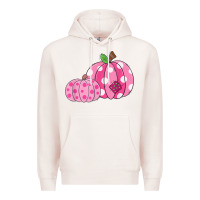 Pale Pink halloween fall pink pumpkin Premium Hoodie - trangStudio
