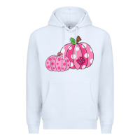 White halloween fall pink pumpkin Premium Hoodie - trangStudio