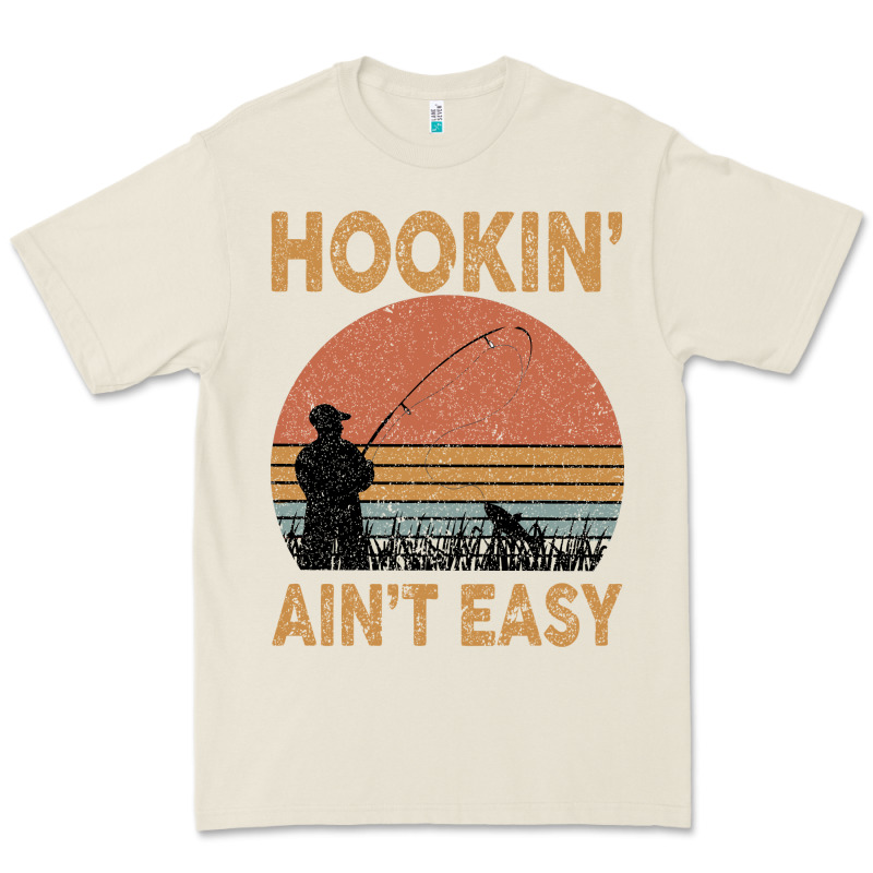 Hookin Ain T Easy Fishing Premium Tee by Bettercallsaul | Teevron