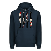Navy knives horror movie friday halloween horror ghost Premium Hoodie - trangStudio