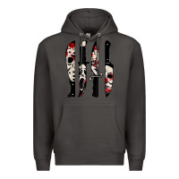 Smoke knives horror movie friday halloween horror ghost Premium Hoodie - trangStudio