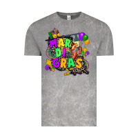 Cloud Rock louisiana map mardi gras Vintage Tee - CowGirlArtShop