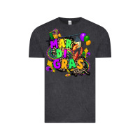 Vintage Black louisiana map mardi gras Vintage Tee - CowGirlArtShop