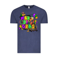 Vintage Denim louisiana map mardi gras Vintage Tee - CowGirlArtShop