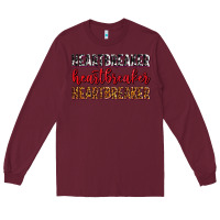 Burgundy heartbreaker olivia Long Sleeve Tee - OliviaCreatesArt