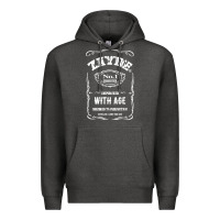 Charcoal Heather Mens Vintage Zayde Hebrew Yiddish Grandfather Premium Hoodie - trangStudio