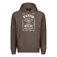 Coffee Mens Vintage Zayde Hebrew Yiddish Grandfather Premium Hoodie - trangStudio
