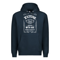Navy Mens Vintage Zayde Hebrew Yiddish Grandfather Premium Hoodie - trangStudio