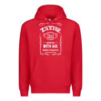 Red Mens Vintage Zayde Hebrew Yiddish Grandfather Premium Hoodie - trangStudio