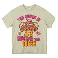 Mossy the queen is 33 long live the queen Heavy Core Tee - Jasminsmagicworld
