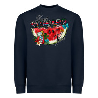 Navy sweet summer time Heavyweight Sweatshirt - CowhideDigitalArt
