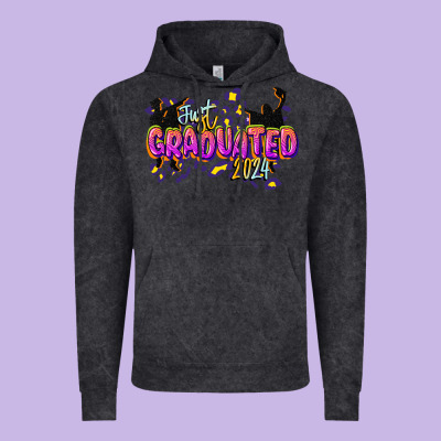 Just Graduated 2024 Vintage Hoodie Designed By Cowgirlartshop