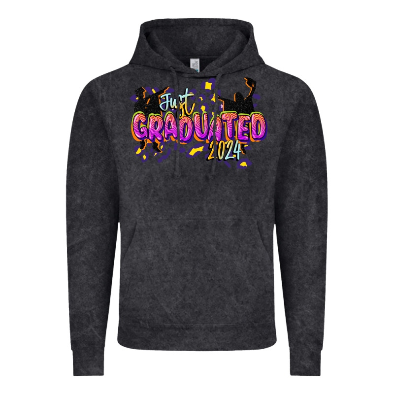 Just Graduated 2024 Vintage Hoodie by CowGirlArtShop | Teevron