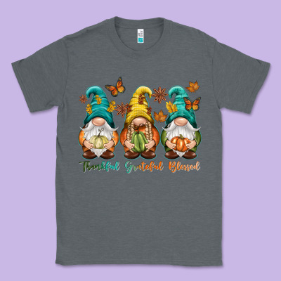 Thankful Grateful Blessed Classic Tee Designed By Nancycooperartshop