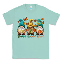 Seafoam Thankful grateful blessed Classic Tee - NancyCooperArtShop