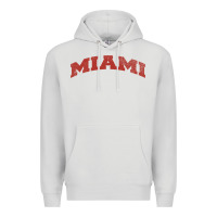Dove Grey Miami Ohio Classic Athletic Sports Distressed Premium Hoodie - trangStudio