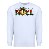 White noel Christmas bells Premium Sweatshirt - BarkalooDesign