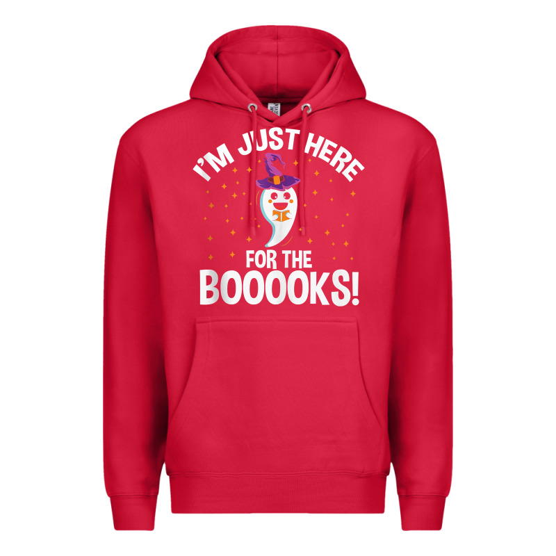 Teacher Halloween Bookworm Just Here For The Boooks Ghost Tank Top Premium Hoodie by trangStudio | Teevron