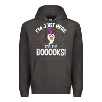 Smoke teacher halloween bookworm just here for the boooks ghost tank top Premium Hoodie - trangStudio