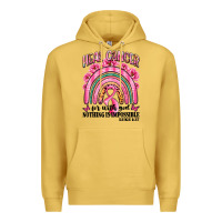 Antique Gold heal cancer rainbow Premium Hoodie - LillyAllenDesigns