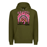 Army Green heal cancer rainbow Premium Hoodie - LillyAllenDesigns